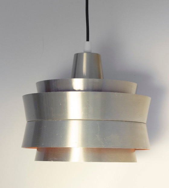 Image 1 of Carl Thore Trava Lampe, Aluminium und innen orange lackiert