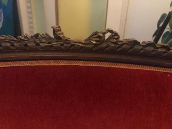 Image 1 of Lodewijk XVI bankje antiek 