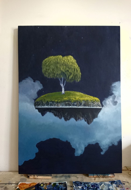 Image 1 of Island of Hope - Oil Painting by Byron Ray