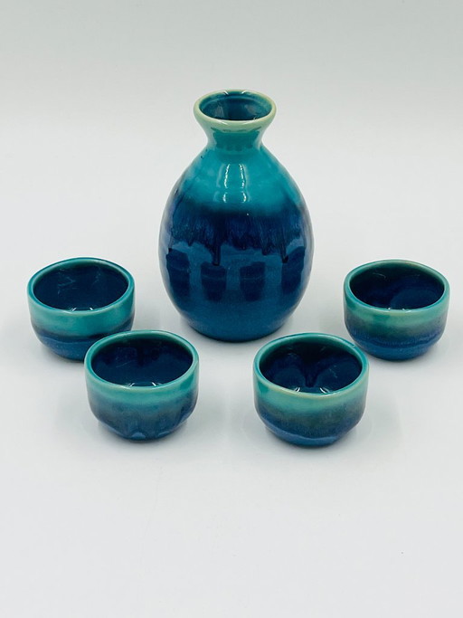 Mino Seiryu ceramic Japanese sake set – servies