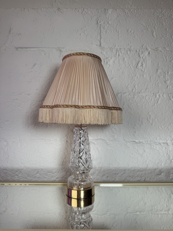 Image 1 of Lampe cristal style Hollywood Regency 80’s