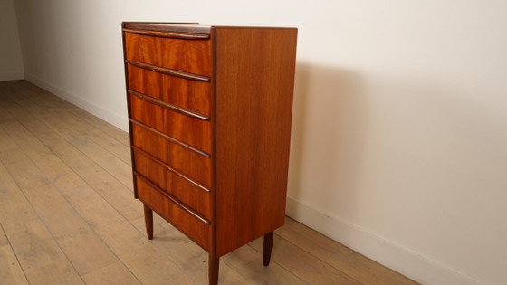 Cassettiera danese vintage | Teak | 6 cassetti | 105 cm – Cassettiere, Wood (photo 6 of 9)