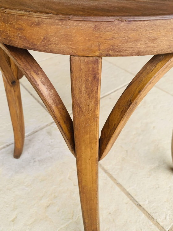 Sgabello vintage in legno curvato di Baumann, risalente agli anni '50 circa. – Sgabelli, Wood (photo 10 of 20)