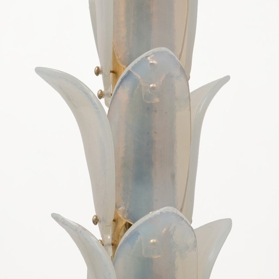 Image 1 of Iridescent Murano Glass Palm Tree Floor Lamp