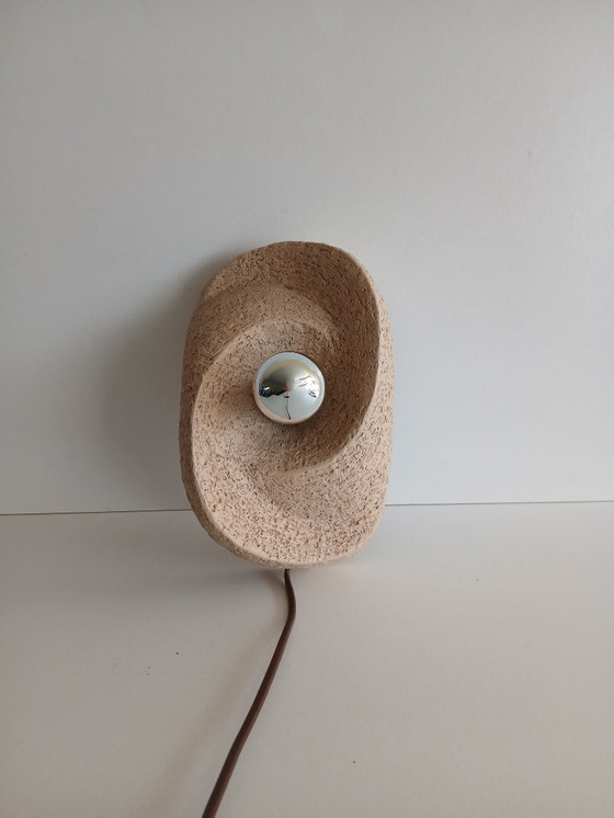 Image 1 of Keramieken Brutalist wandlampen van Chamotte Klei 