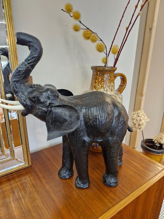 Image 1 of Vintage leather elephant 70s