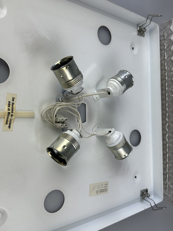 Image 1 of Lampada da soffitto XXL anni '60-'70 Plafoniere in plastica di Ridi Leuchten Germania 