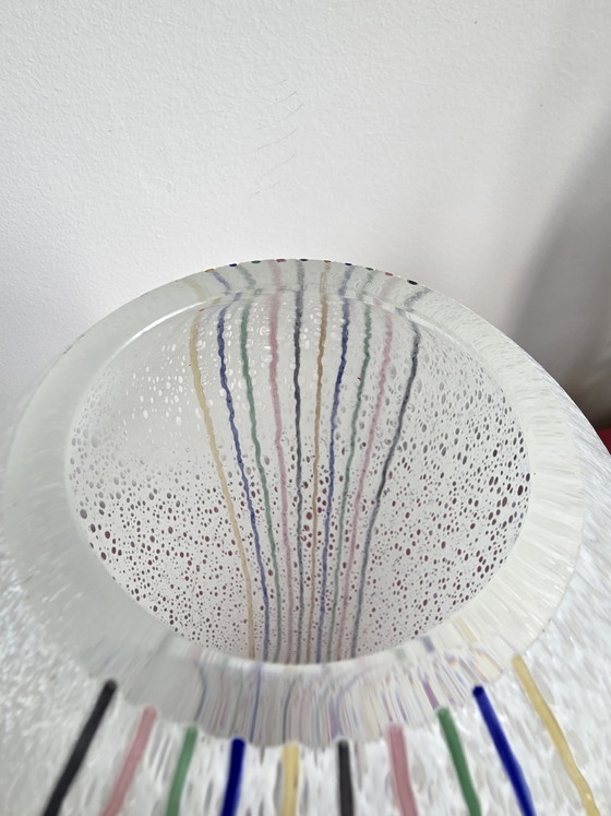 Set Monumentale in Vetro Artistico Murano XXL di Michielotto - Vaso e Ciotola - FIRMATO – Oggetti decorativi (photo 7 of 15)