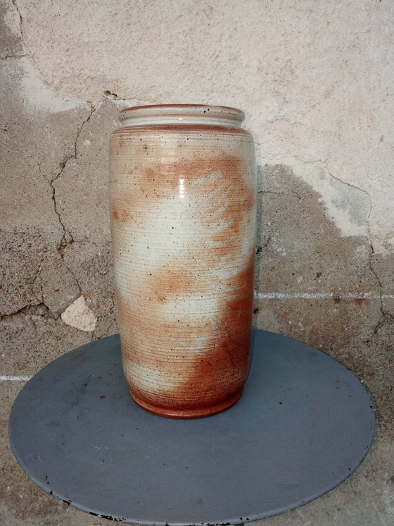 Image 1 of Große Steinzeugvase – signiert „Grès du Marais France“