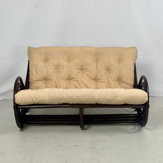 Image 1 of Franse rotan woonkamerset, jaren 70