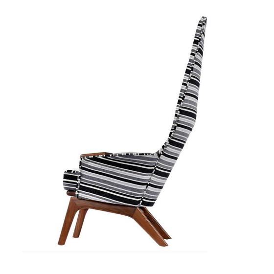 Image 1 of Restored Adrian Pearsall For Craft Associates 2056-C Highback Lounge Chair