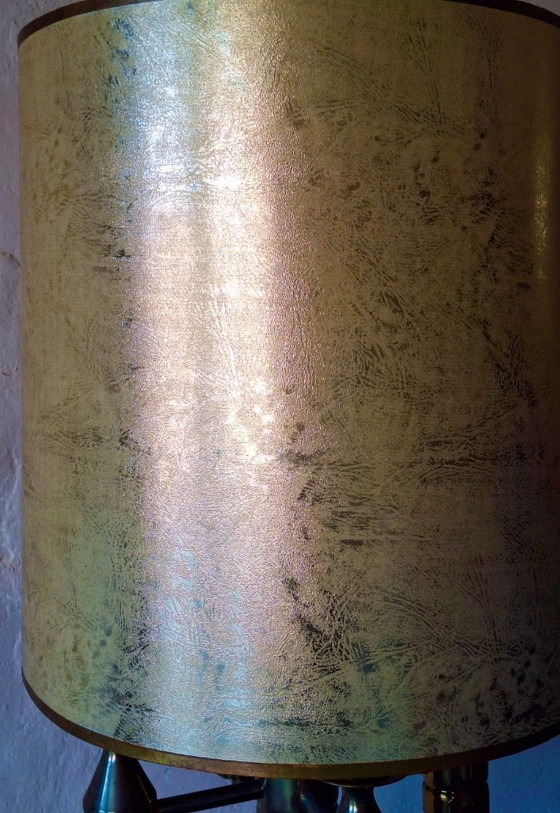 Image 1 of Brutalistische Stehlampe aus Messing mit vier Leuchten aus der Mitte des 20. Jahrhunderts, 1960er Jahre