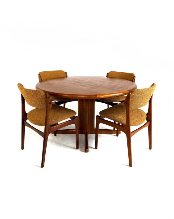 Vintage XL Extendable Danish Dining table, Korup Stølefabrik ‘70s – Wood, Metal (photo 8 of 15)