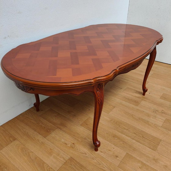 Vintage Country Dining Table Dining Room Table Extendable Table – Wood (photo 6 of 22)