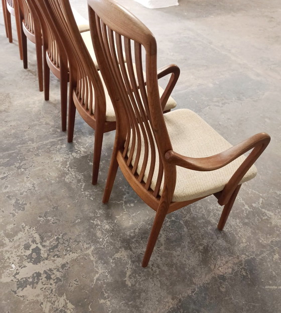 Image 1 of 6 sedie da pranzo danesi di metà secolo di Schou Andersen