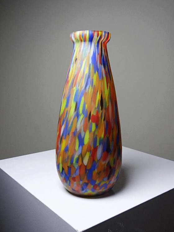 Vaso antico in vetro diaspro policromo, tipo Clichy-Legras, Art Déco – Vasi, Cristallo, Art Deco (photo 5 of 10)