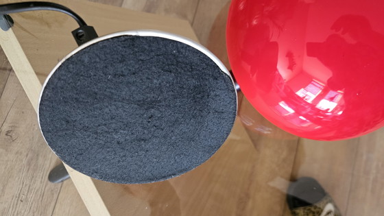 Image 1 of Red space age mushroom lamp