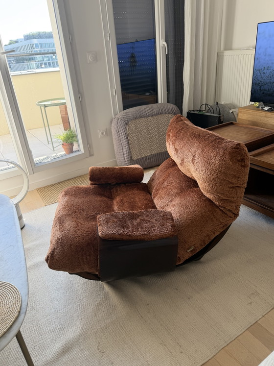 Image 1 of Fauteuil ligne roset marsala koperfluweel