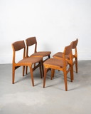 4 sedie da pranzo danesi di Nova Møbler, circa 1960