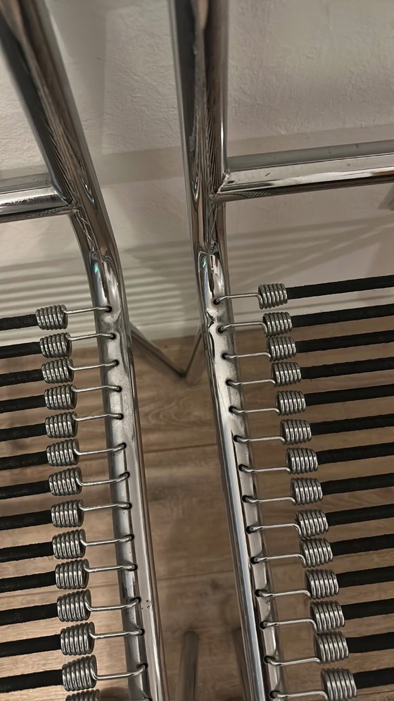 Image 1 of 2 sedie da pranzo 'Sandows', René Herbst '70