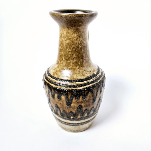 MidCentury East Germany HALDENSLEBEN Ceramic Fat Lava Vase | Brutalist Pottery From Germany | GDR Modern Home Decor 