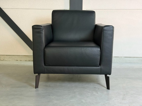 Rolf Benz Freistil 141 Armchair - as new – polished steel, Leather (photo 3 of 12)