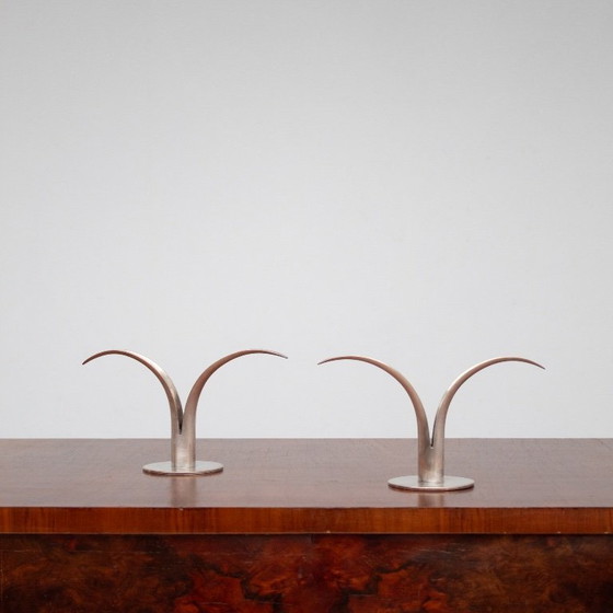 Image 1 of Set di portacandele in argento di Ystad-Metall