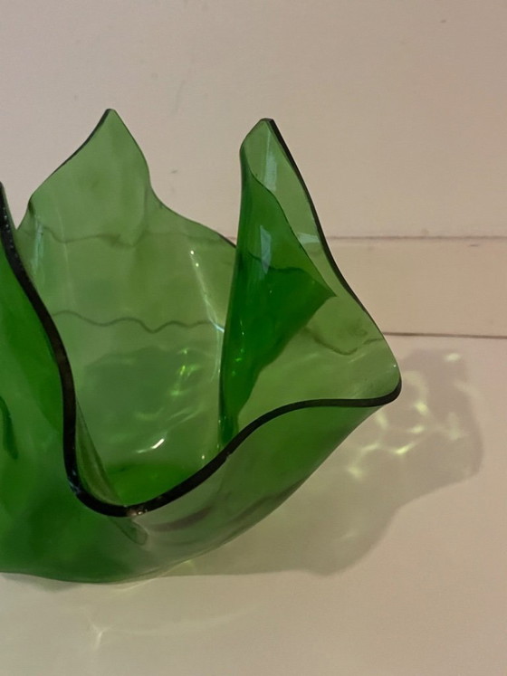 Image 1 of Large 'handkerchief' vase by Chance Brothers