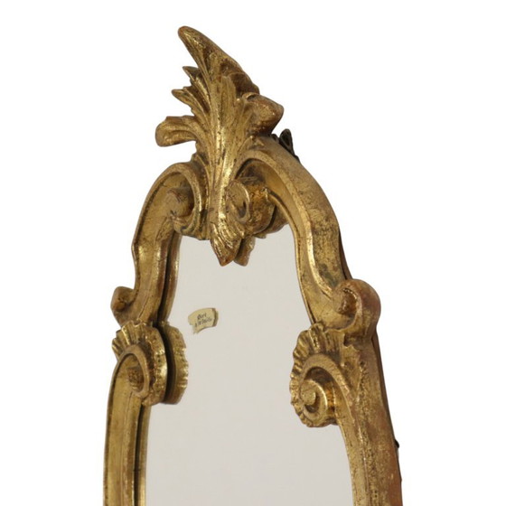 Specchio Francese Dorato a Foglia d'Oro Stile Barocco 60cm – Glass (photo 5 of 21)