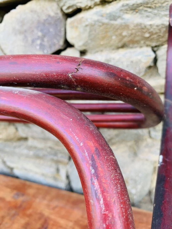 Image 1 of Appendiabiti da parete antico in legno curvato