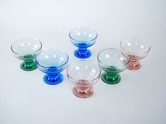 Image 1 of Set di ciotole da dessert, design italiano, anni '70, produzione: Italia