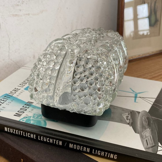 Rectangular wall/ceiling light, clear glass, vintage light fixture from the 1960s or 1970s – Wall lights (photo 4 of 8)