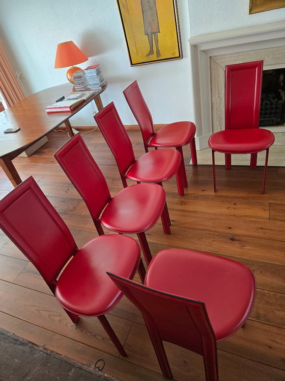 6 sedie da pranzo Cattalan Italia in ottime condizioni. – Cattelan Italia, Leather (photo 16 of 16)