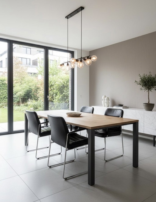 Kinnarps Zweeds Design Eetkamerstoelen echt leer- modern 