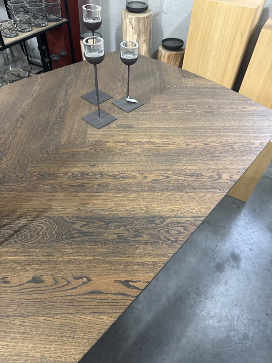 Image 1 of Herringbone oak table 280x110cm