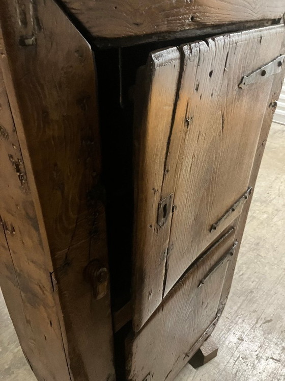 Antique wooden cabinet with metal fittings – Iron (photo 2 of 11)