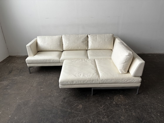 Image 1 of Walter Knoll Good Time Designer Sofa Couch Leather Off-White