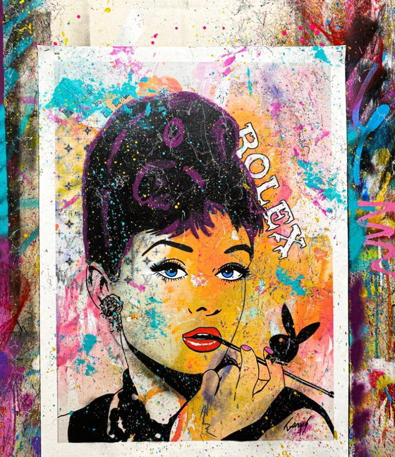 Image 1 of GONGAS - Audrey Hepburn - Artist canvas