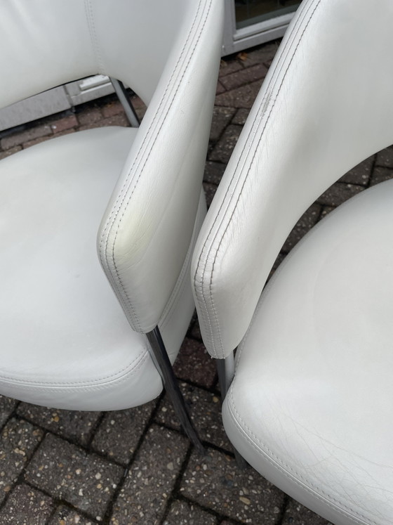 4 Gelderland eetkamerstoelen, Castelijn – Leather, Metal (photo 12 of 15)