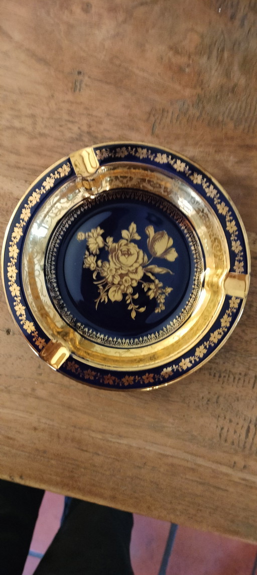 Cenicero de los años 60, Jammet Seigniolles, Francia, Lourdes, Limoges, Porcelana