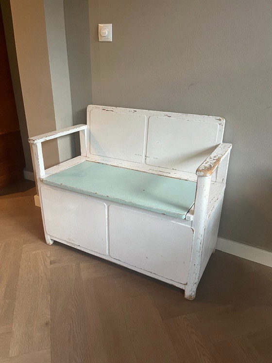 Image 1 of Vintage bench with storage space