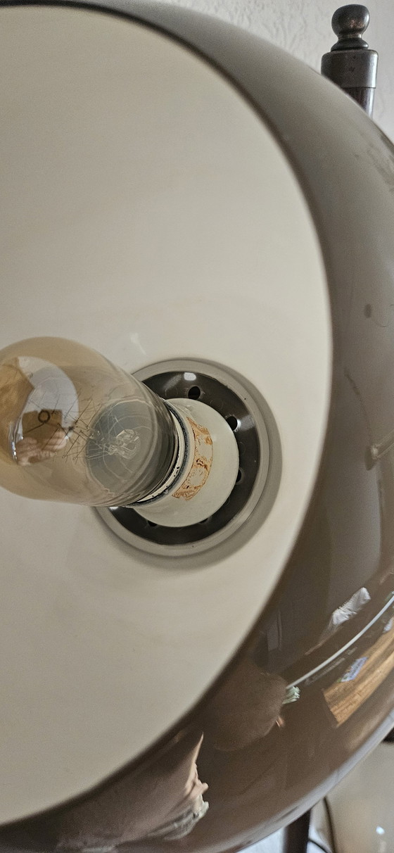 Image 1 of Lampadaire vintage en bois Herda en forme de champignon