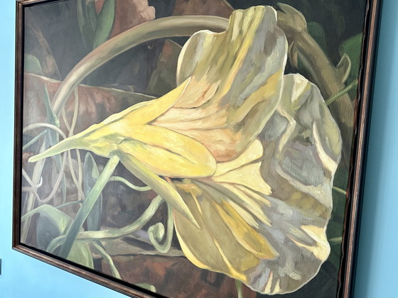 Image 1 of Tableau vintage français de style baroque parisien fumé XL