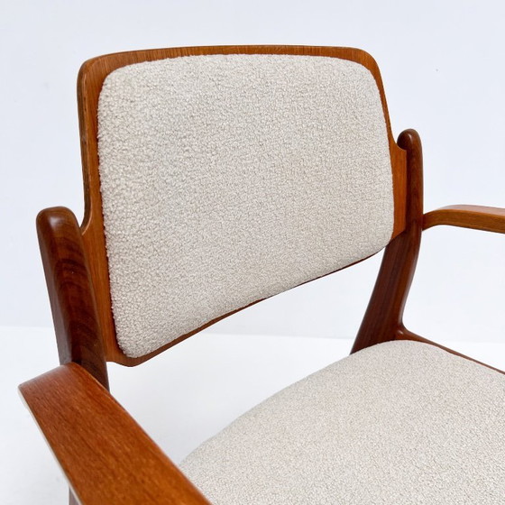 Image 1 of Juego de 4 sillas Hartmut Lohmeyer retapizadas para Wilkhahn, década de 1960.