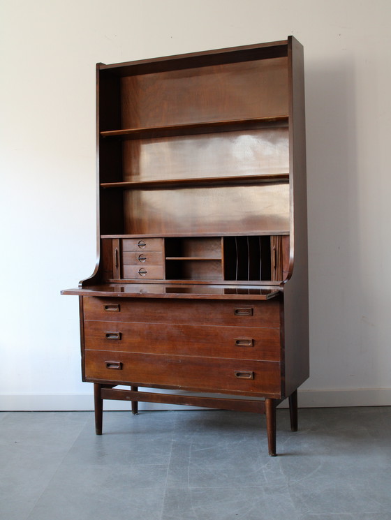 Image 1 of Libreria/secretaire d'epoca danese di Johannes Sørth