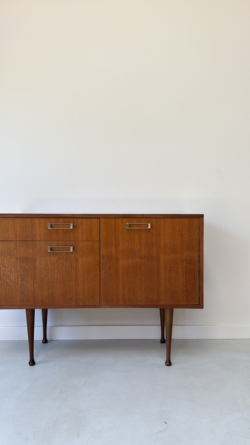 Vintage teak wooden sideboard