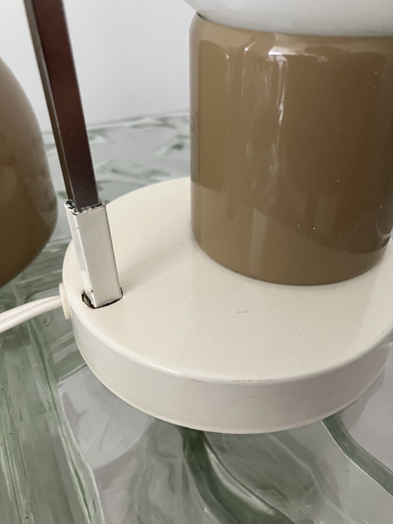 Very rare Italian 1960s lamp – GCME Pistoia, Table lamps, Metal, Glass (photo 6 of 12)