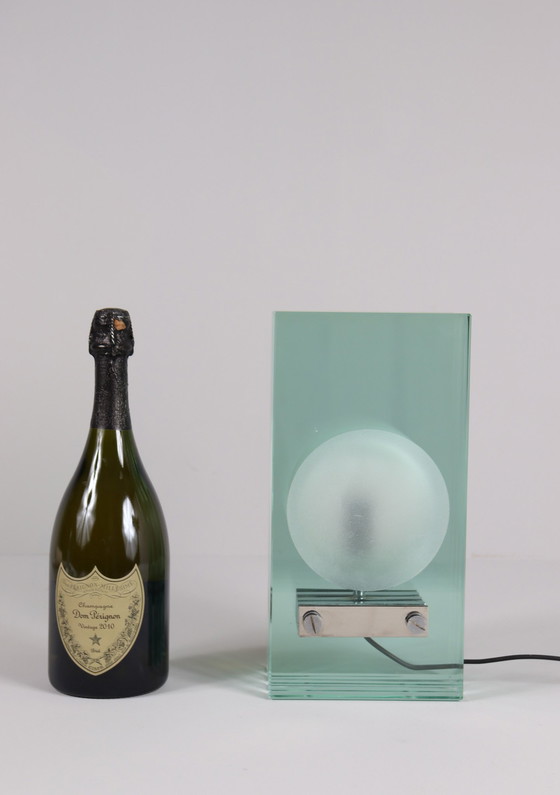 Image 1 of Set of 2 table lamps/glass objects by Giorgio Reggiori for Gallotti & Radice, 1960s, Italy