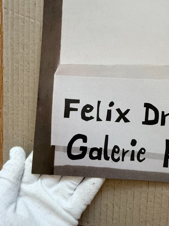 Felix Droese, Galerie Rudolf Zwirner, 1982, Vintage Exhibition Poster – Paper (photo 5 of 9)