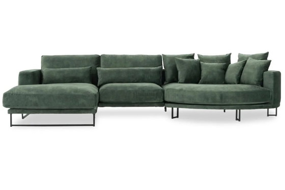 Image 1 of Hoekbank Groen Dordoni II B373 x H92 x D185 cm